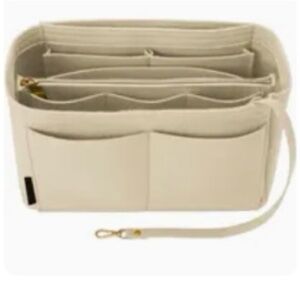 Large Beige Felt Organizer Insert for Tote Bag/purse